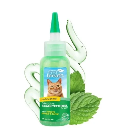 Gel nettoyant pour les dents Fresh breath Tropiclean pour chats 59ml