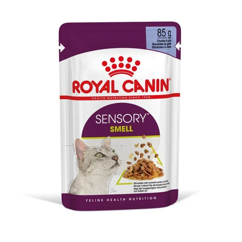 Gelée pour chat Sensory Smell (12 sachets 85 g) – Royal Canin J’ai plus de croquettes