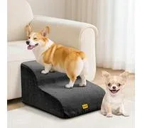 Gimars Escalier Extra Large Robuste en Mousse 30D Haute densité 2 marches pour canapé, escalier pour Animal Domestique pour Chien de Petite et Moyenne Taille, Noir – Comparez les prix et achetez sur