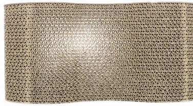 Griffoir de carton vague Mimi pour chat avec herbe à chat, Trixie 50 X 9 X 23 cm - Image 2