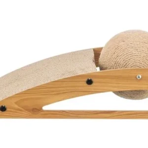 Griffoir Trixie en forme de Rampe avec balle pour chats