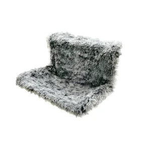 Hamac poilu noir pour radiateur chat