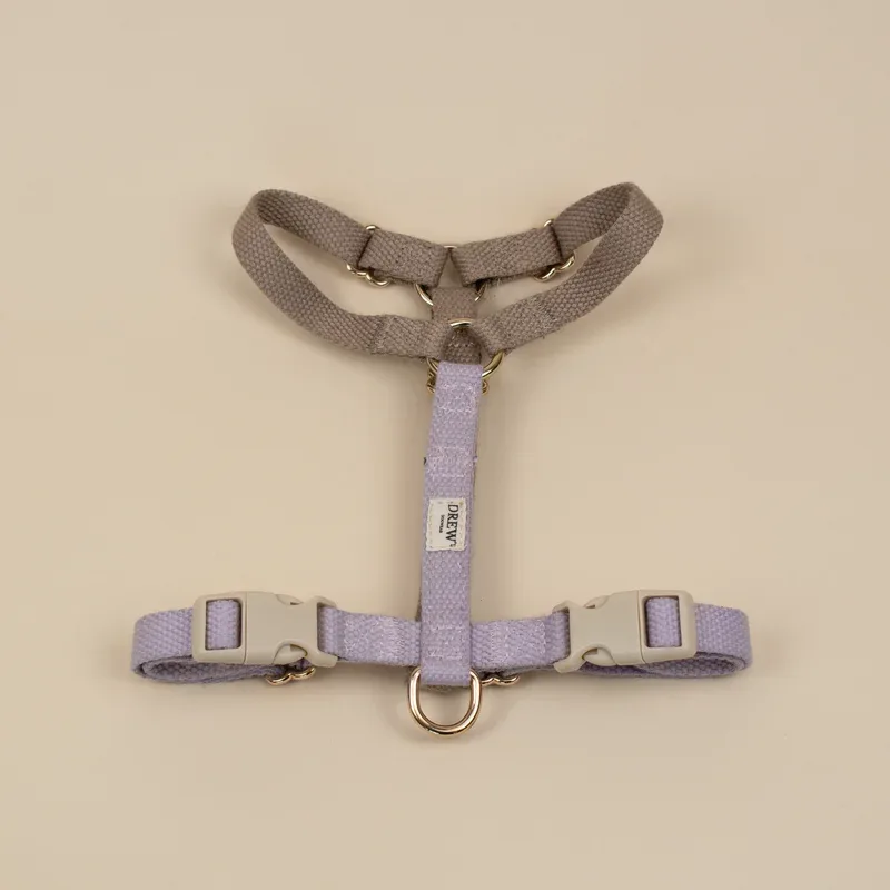 Harnais pour chien et chat – Beige et Lilas