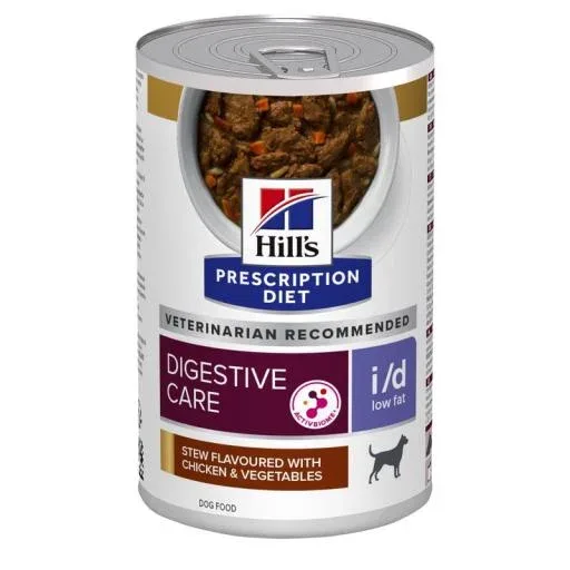 Hill’s Prescription Diet Canine I/D Faible teneur en gras de poulet et légume – France