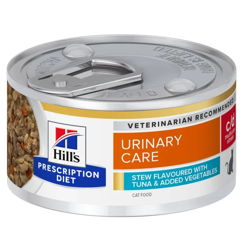 Hill’s Prescription Diet Chat c/d Urinary Stress Mijotés Thon et Légumes Chronovet