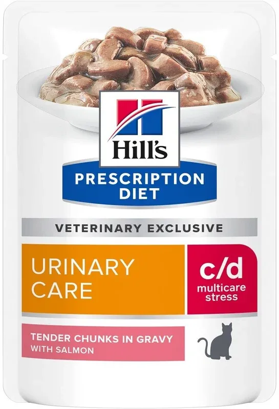 Hill’s Prescription Diet Feline c/d Urinary Stress Salmon Wet Food 85g au meilleur prix sur fr