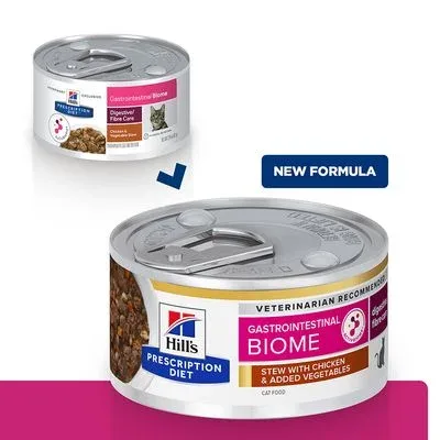 Hill’s Prescription Diet Gastrointestinal Biome Mijoté poulet, légumes pour chat
