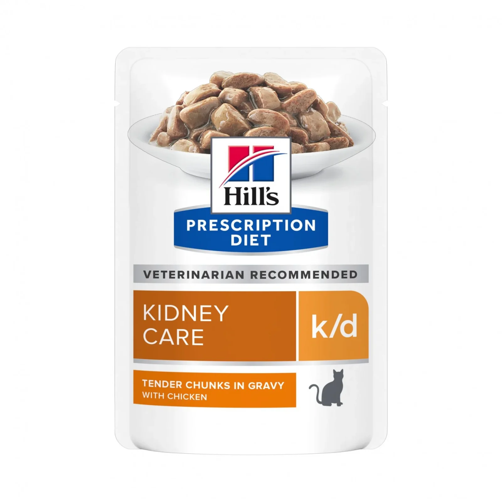 Hill's Prescription Diet k/d Kidney Care en bouchées au poulet - pâtée chat