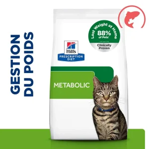 Hill's Prescription Diet Metabolic au saumon - croquettes chat