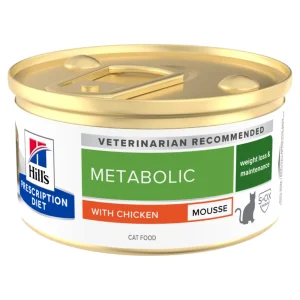 Hill's PRESCRIPTION DIET Metabolic Mousse pour Chat au Poulet