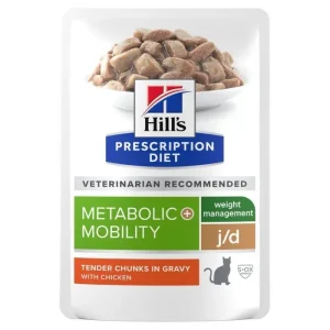 HILL'S Prescription Diet pâté pour Chat j/d Metabolic + Mobility Poulet 12x85 g