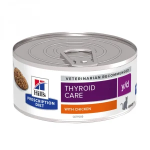 Hill's Prescription Diet y/d Thyroid Care en terrine au poulet - pâtée chat