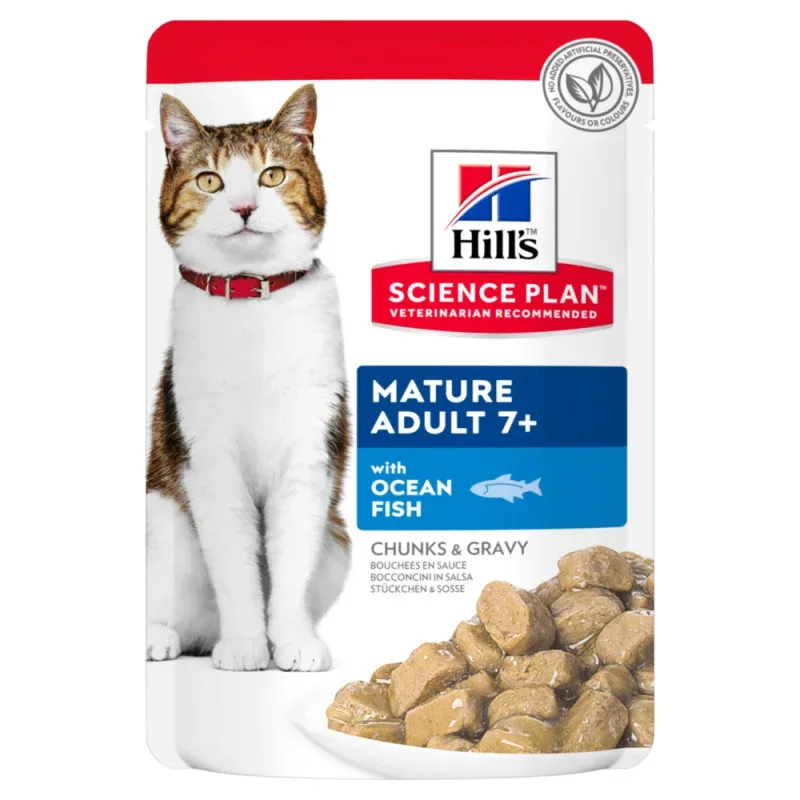 Hill’s Science Plan Adult Mature Chat Poisson Sachet Repas chat Chronovet