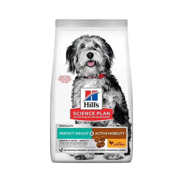 Hill’s Science Plan Canine Adult Perfect Weight Active Mobility Medium