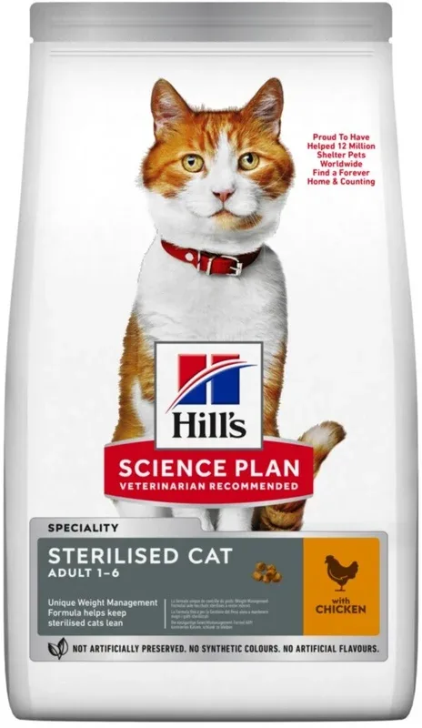 Hill’s Science Plan Feline Young Sterilised Chicken 3kg au meilleur prix sur fr