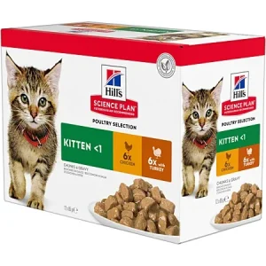 Hill's Science Plan Kitten en bouchées saveurs mixtes – pâtée chaton
