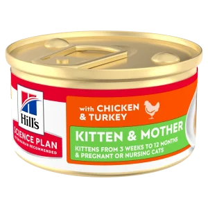 Hill's Science Plan Kitten & Mother en mousse au poulet et à la dinde – pâtée chatte & chaton