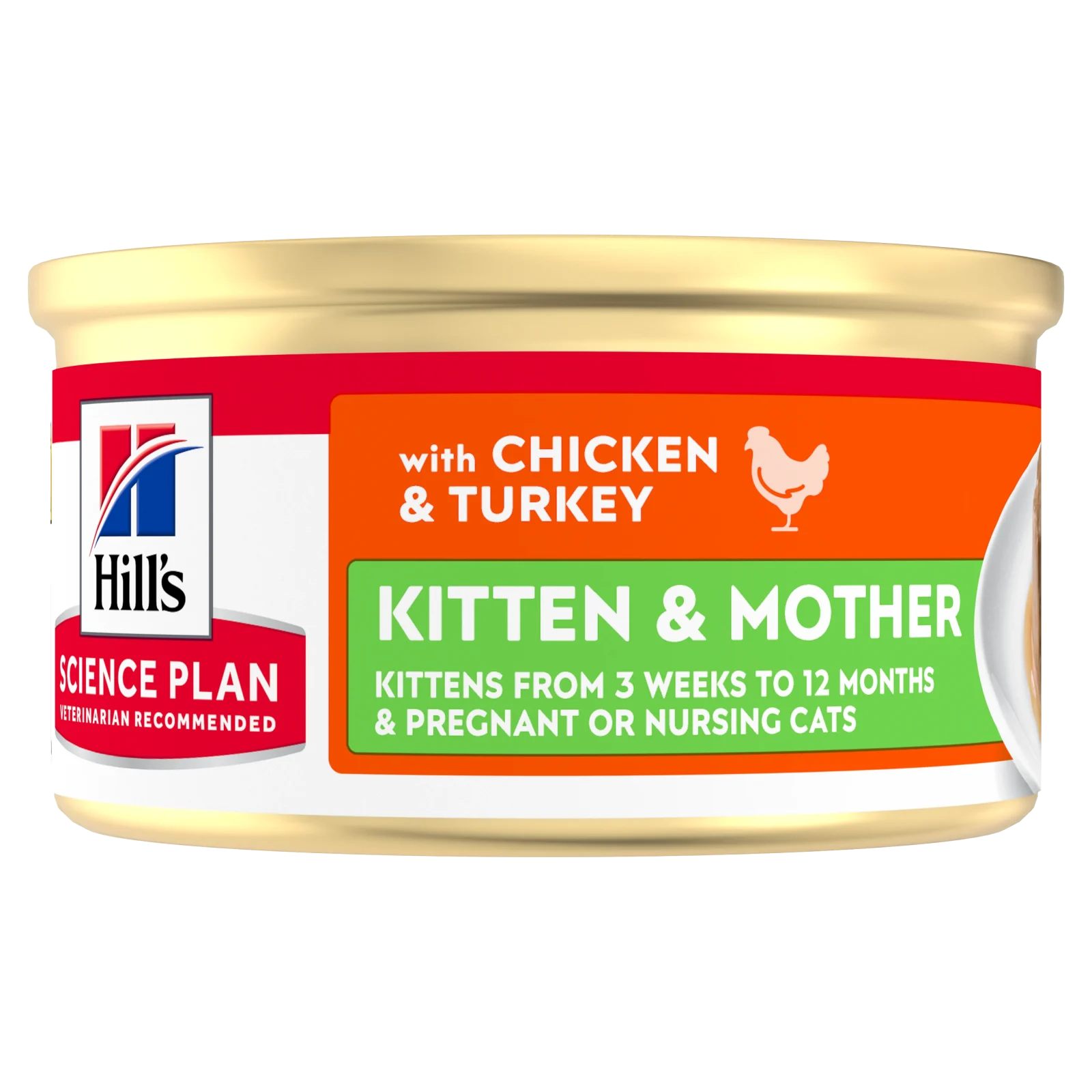 Hill's Science Plan Kitten & Mother en mousse au poulet et à la dinde – pâtée chatte & chaton - Image 2