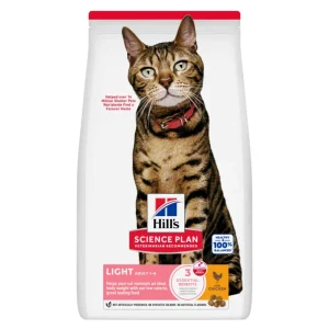 Hill's Science Plan Light Adult au poulet - croquettes chat