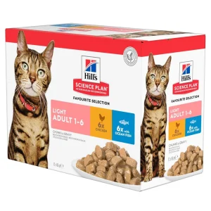Hill's Science Plan Light Adult en sachets - pâtée chat