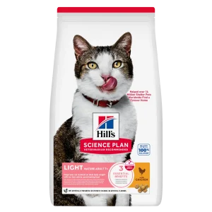 Hill's Science Plan Light Mature Adult 7+ au poulet - croquettes chat