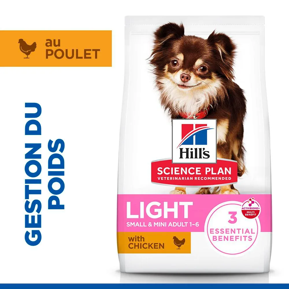 Hill's Science Plan Light Small & Mini Adult au poulet - croquettes chien - Image 2