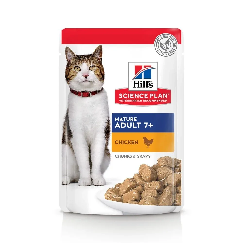 Hill's Science Plan Mature Adult 7+ en sachets - pâtée chat - Image 2