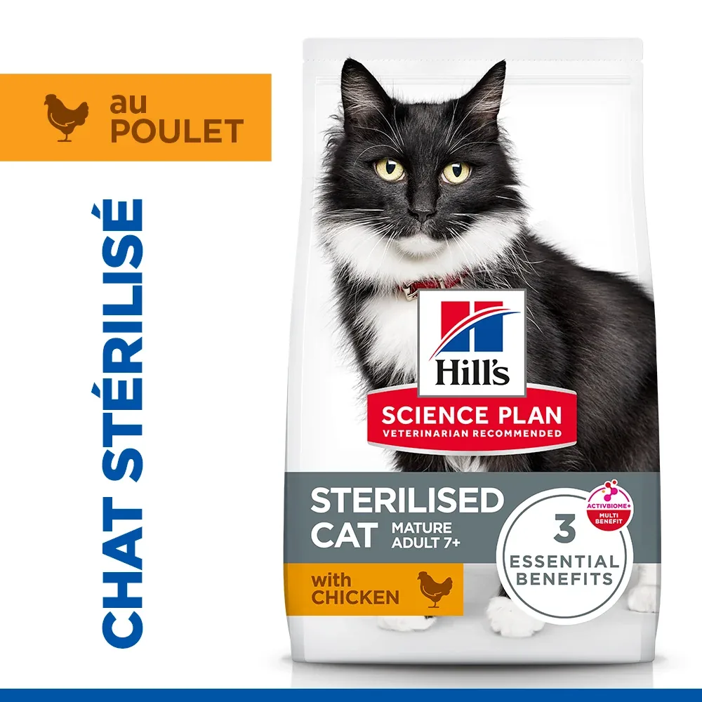 Hill's Science Plan Mature Adult 7+ Sterilised au poulet