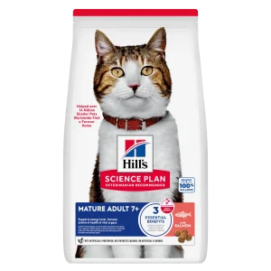 Hill's Science Plan Mature - Croquettes pour Chat Mature au Saumon 10 kg