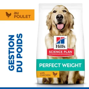 Hill's Science Plan Perfect Weight Large Adult au poulet - croquettes chien