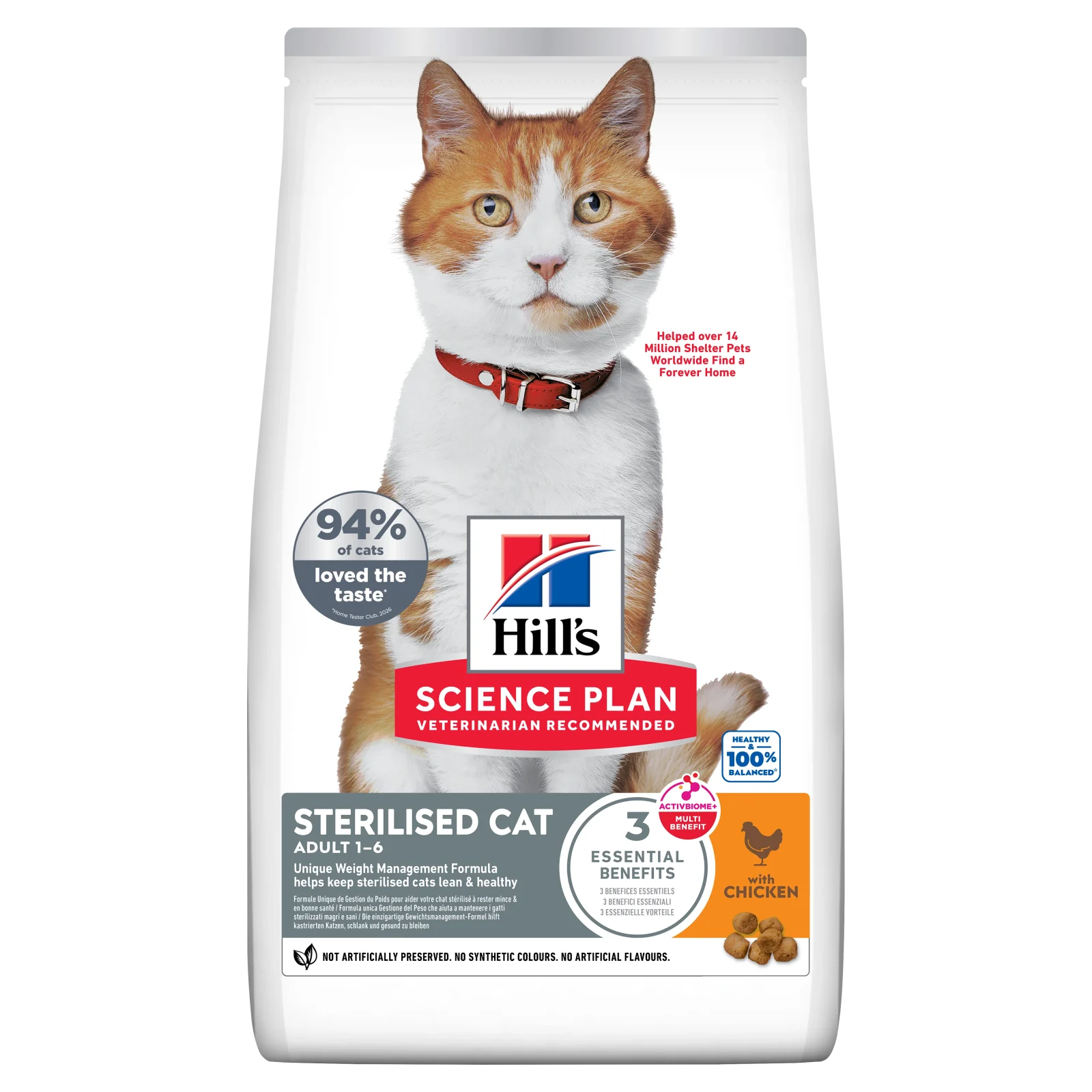 Hill's Science Plan Sterilised Adult au poulet - croquettes chat