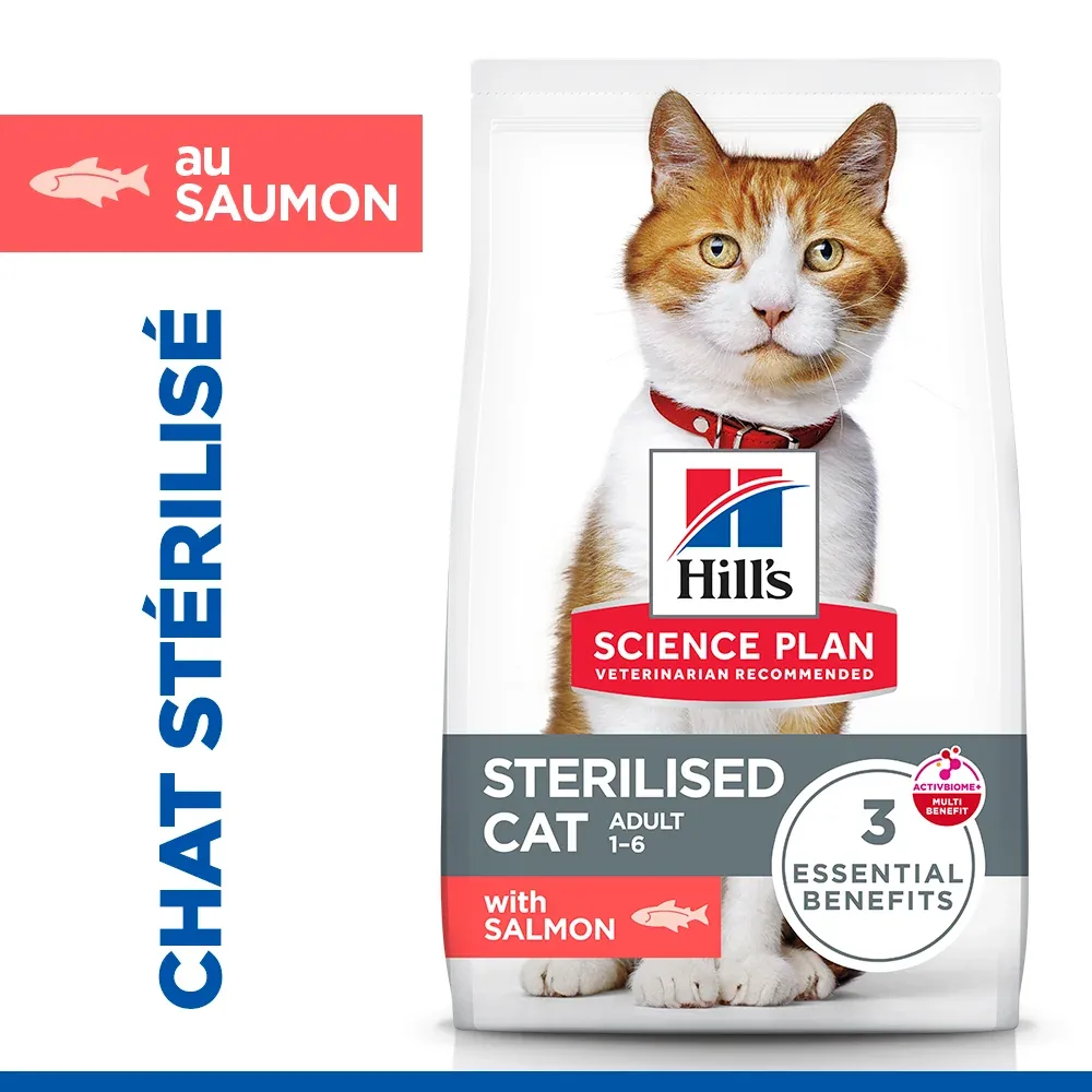 Hill's Science Plan Sterilised Adult au saumon - croquettes chat - Image 2
