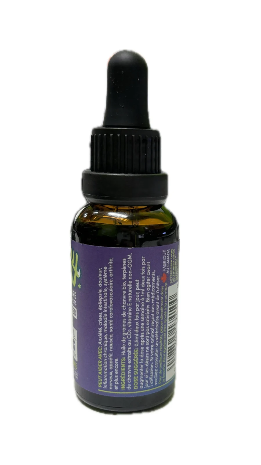 Huile de Chanvre pour Race Moyenne, 30 ml, Hemp 4 Tails - Image 2