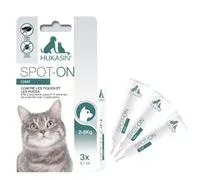 Hukasin® Spot on Chat – Protection Contre Les tiques et Les puces – Protection Longue durée Contre Les tiques & Les puces jusqu’à 12 semaines, Anti puces Chat – Comparez les prix et achetez sur