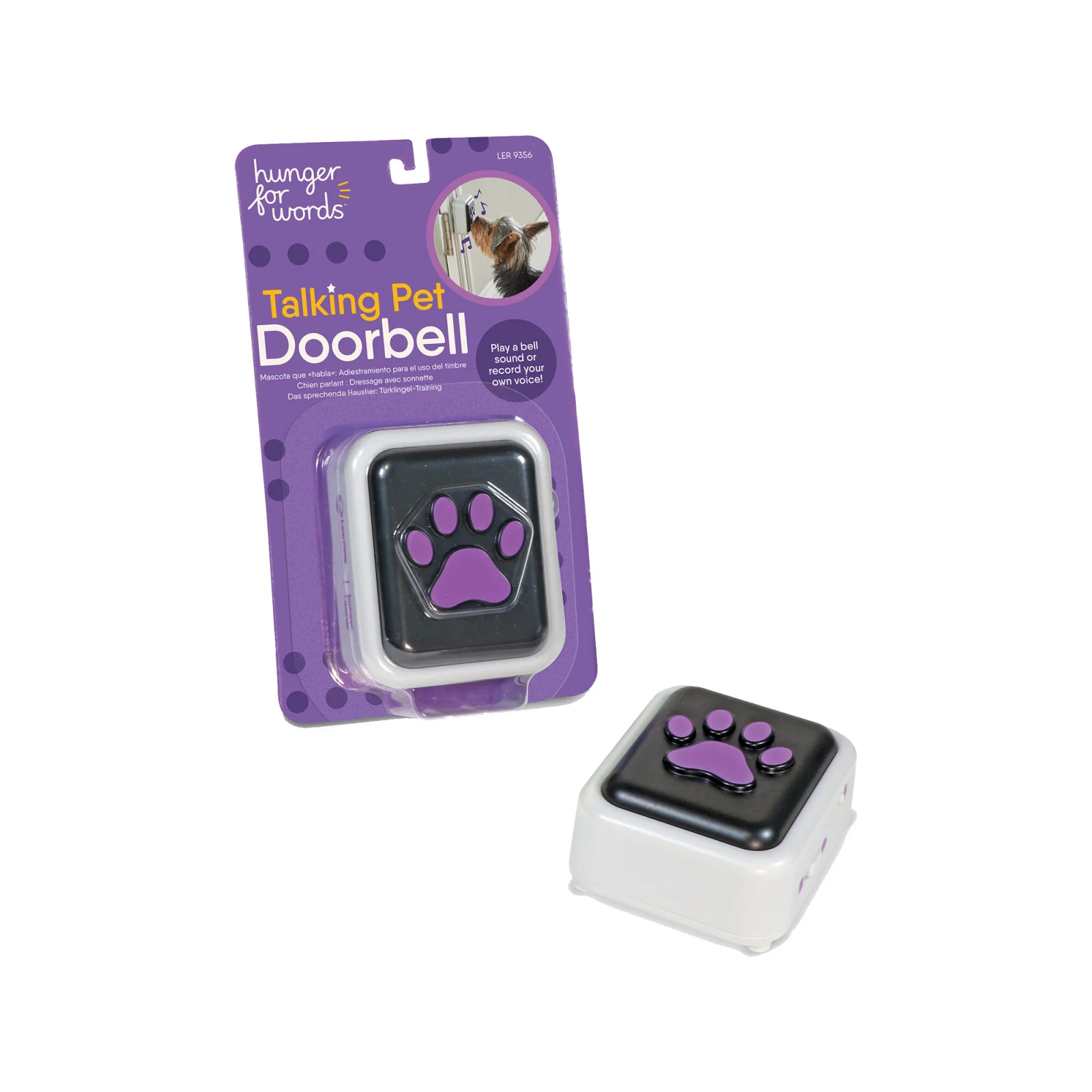 Hunger for Words Talking Pet Doorbell I Chiens