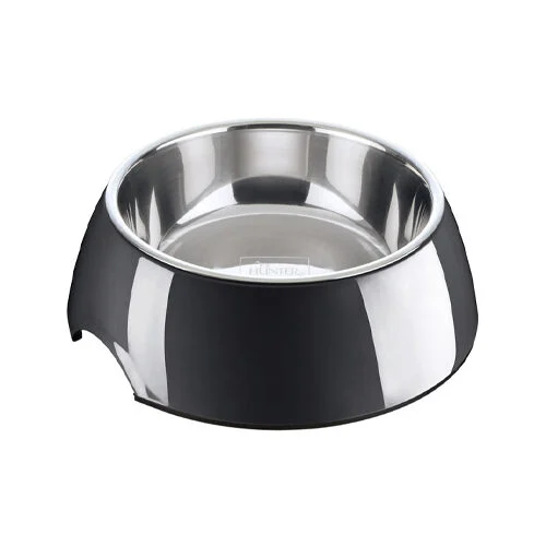 Hunter Melamine Gamelle à eau et nourriture Noir