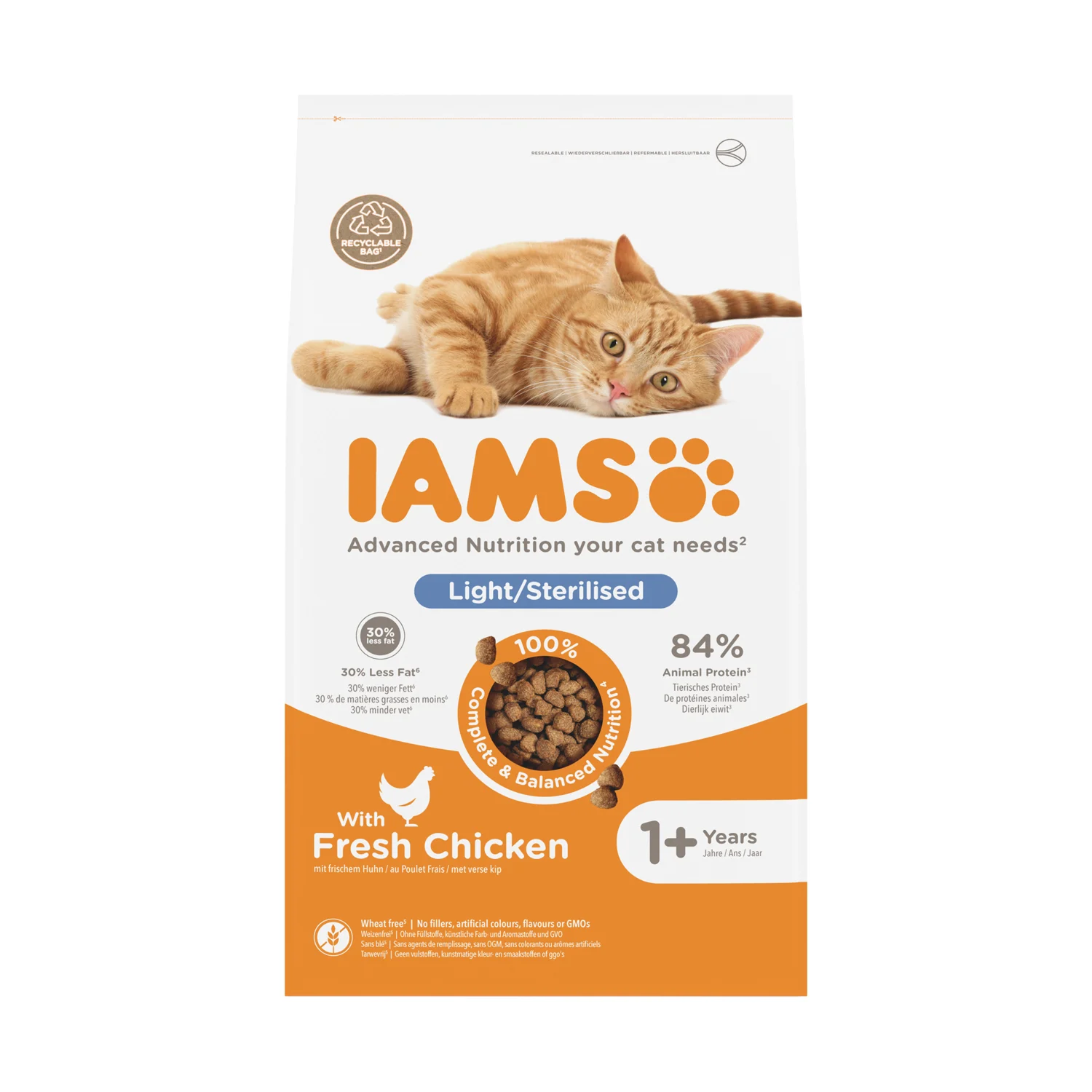 IAMS Vitality Chat Adult Stérilisé et en Surpoids