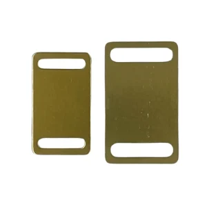 Insertion pour collier gravable, forme rectangle Dorée