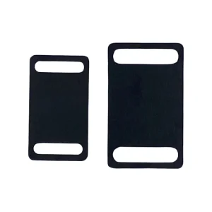Insertion pour collier gravable, forme rectangle Noir