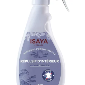 Isaya - Répulsif Intérieur Naturel pour Chat et Chaton - 500ml