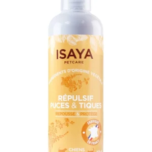 Isaya - Spray Répulsif Puces et Tiques pour Chien et Chat - 250ml