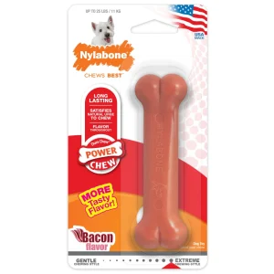 Jouet à Mâcher Power Chew Saveur de Bacon pour Chien, Nylabone