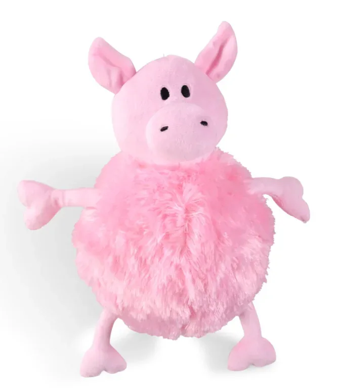 Jouet Chien Peluche Belly Cochon (28 cm) – Vadigran J’ai plus de croquettes