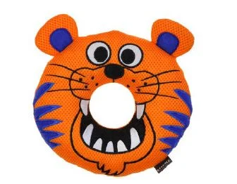 Jouet en treillis pour chiens, tigre orange, Rascals