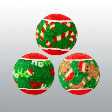 Jouet kong squeakair balls X6 noël - Image 2