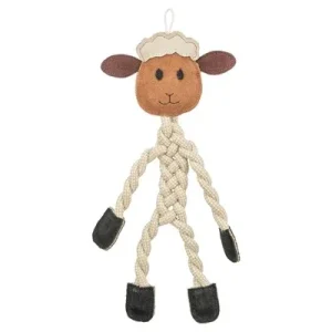 Jouet mouton corde / cuir - Chien