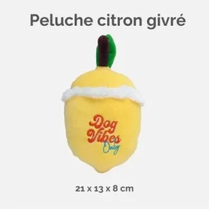 Jouet peluche citron givre - Chien