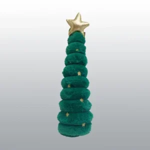 Jouet peluche sapin velours Noël - Chien