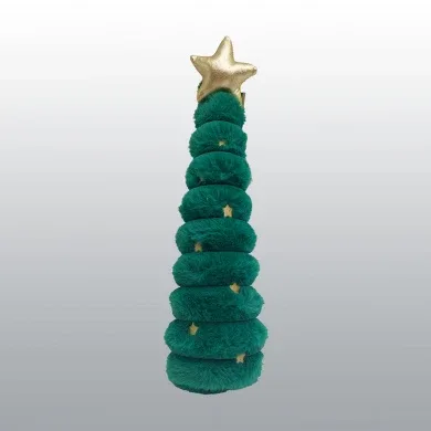 Jouet peluche sapin velours Noël - Chien