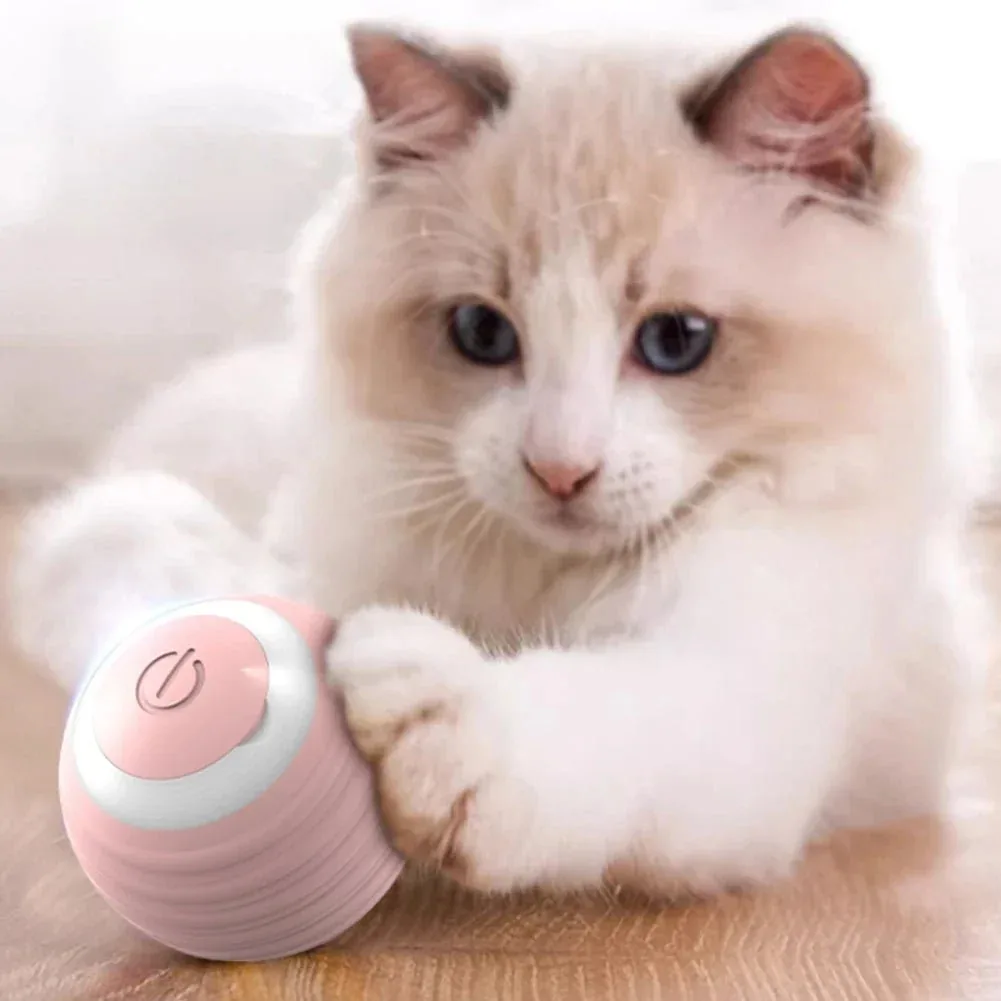 Jouet pour Chat Interactif : La Balle Auto-Rotative